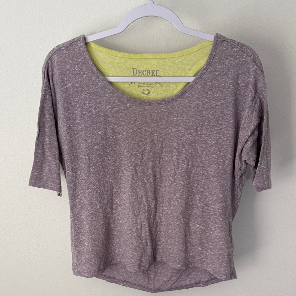 Decree Women's Heathered Lavender Tee